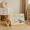 Tk Import DVIPUŠĖ MAGNETINĖ KREIDOS LENTA 2in1 33x23cm + ALFABĖLĖS MAGNETAI, KREIDA