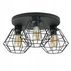 Tk Lighting Lampa Sufitowa DIAMOND Juodas Metalowe Klosze 3xE27 Wisząca Nowoczesna Dom