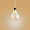 Tk Lighting Lampa Wisząca FUENTE Bursztynowy Szklany Klosz 1xE27 24cm Lampa Sufitowa