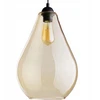 Tk Lighting Lampa Wisząca FUENTE Bursztynowy Szklany Klosz 1xE27 24cm Lampa Sufitowa