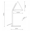 Tk Lighting Stalinė lempa Cono Juodas 16009