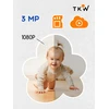 TKW Elektroninė Auklė pasukama Wifi 1080p HD 3MP namų kamera skirta šuniui
