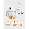 TKW Elektroninė auklė su kamera ir monitoriumi 3.2, 4x priartinimas nakties režimu, pasukamas 355° kampu