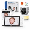 TKW Elektroninis kūdikio monitorius su 5 colių HD 1080P WiFi kamera, nakties šviesos sukimosi 355 VOX