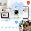 TKW Elektroninis kūdikio monitorius su 5 colių HD 1080P WiFi kamera, nakties šviesos sukimosi 355 VOX