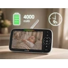 TKW Elektroninis kūdikio monitorius su 5 colių HD kamera 4000 mAh naktinio VOX laikiklio sukimosi 355 diapazonas