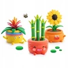 TM Toys HEY CLAY Happy Plants Plastilinas Žalias FRIENDS 15 pakelių priedai