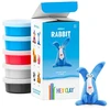 TM Toys Hey Clay masė plastilinui - Triušis, 5 spalvos