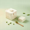 Tofu Maker Forma Kvadratinis Plastikinis Tofu Presas Virtuvės įrankis L - W Dangtis ir audinys