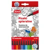 Toma flomasteriai, 12 spalvų, plaunami