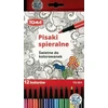 Toma flomasteriai, 12 spalvų, plaunami