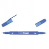 Tombow Twintone dvipusis flomasteris, French Mėlyna