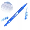 Tombow Twintone dvipusis flomasteris, French Mėlyna