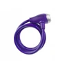 Tonyon TY-560 dviračio trosinė spyna violetinė 10x1200 mm su raktu