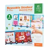 Tooky Toys Daugkartinio naudojimo lipdukai Ugniagesių skyriaus ir ledainės kūrybinis rinkinys, 78 elementai