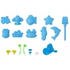 Tooky Toys Kinetinio smėlio 2kg smėlio dėžės rinkinys vaikams, kūrybinis žaislas 3+