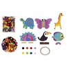 Tooky Toys Pompom Kūrybinis lipdukas vaikams Montessori Animals