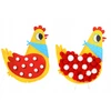 Tooky Toys Pomponų lipdukas, ūkio gyvūnai, kūrybinio meno rinkinys
