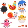 Tooky Toys Pomponų lipdukas, ūkio gyvūnai, kūrybinio meno rinkinys