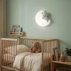 Toolight SIENINĖ LEMPUTA SIENINĖ LEMPUTA VAIKŲ KAMBARIAMS LED G180-W LOKIS MĖNULE