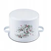 Topfann DEKORATYVINIS EMALINIS PUODAS 3L EUKALIPTAS DIDELIS PLATUS 20CM GAMINTI