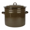 Topfann EMALINIS PUODAS 40L SU dangteliu TRADICINIS PUODAS DIDELIS POLDERINIS PUODAS, PLATIS 40CM
