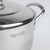 Topfann NENERŪDijantis PUODAS 6,3 l PLIENAS 18/10 + VIDINIS / DUJINIS dangtelis