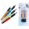 Topwrite - Ballpoint pen set with rubber grip mėlynas 4 pcs.