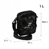 Torebka crossbody na dirželis na ramię toeba juoda jeansowa dla chłopców Kite