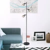 Toršeras GLOBO HUBERTUS, 3 x E14, 40W, 230V, metalinis, matinės juodos sp., ø23 x 154 cm
