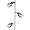 Toršeras GLOBO HUBERTUS, 3 x E14, 40W, 230V, metalinis, matinės juodos sp., ø23 x 154 cm