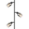 Toršeras GLOBO HUBERTUS, 3 x E14, 40W, 230V, metalinis, matinės juodos sp., ø23 x 154 cm
