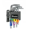 TORX TX 10-50 raktų rinkinys, 9 vnt., daugiaspalvis / trumpas, „DIY-HKT62-SH/B“