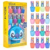 Townley Girl Stitch RINKINYS iš 16 nulupamų nagų lakų su džiovintuvu