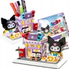 Toys BLOKŲ ĮRANKIŲ KNYGELĖ STALO ORGANIZATORIUS KUROMI FIGŪRŲ RINKINYS 1340 vnt DOVANA