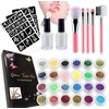 Toys DIDELIS TATUiruočių RINKINYS 222 ŠABLONAI GLITTER PLAUNAMAS DOVANA XXL