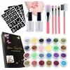 Toys DIDELIS TATUiruočių RINKINYS 222 ŠABLONAI GLITTER PLAUNAMAS DOVANA XXL