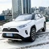Toys METALINIS MODELIS TOYOTA RAV4 DRIVE LED GARSAS ATIDARYTAS DURYS AUTOMOBILIO GABUOTAS 1:32