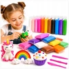 Toys SUPER CAY PLASTICINE MOLIS POLIMERINĖ PUTOS 12 SPALVŲ KŪRYBINGOS