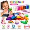 Toys SUPER CAY PLASTICINE MOLIS POLIMERINĖ PUTOS 12 SPALVŲ KŪRYBINGOS