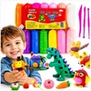 Toys SUPER MOLIO PLASTICINAS PUTOLIS MOLIS MEGA DIDELIS SENSORY + AKC 12 SPALVŲ