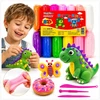 Toys SUPER MOLIO PLASTICINAS PUTOLIS MOLIS MEGA DIDELIS SENSORY + AKC 12 SPALVŲ