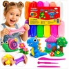 Toys SUPER MOLIO PLASTICINAS PUTOLIS MOLIS MEGA DIDELIS SENSORY + AKC 12 SPALVŲ