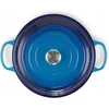 Tradicinis apvalus ketaus puodas Le Creuset 3,5 L 30 cm mėlynas