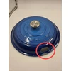 Tradicinis apvalus ketaus puodas Le Creuset 3,5 L 30 cm mėlynas