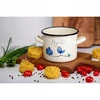 Tradicinis emaliuotas puodas Galicja Flores 20cm 4,4 l