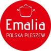 Tradicinis emaliuotas puodelis Emalia Pleszew Kalina 12 cm 1,25 l puodelis