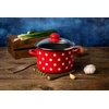 Tradicinis puodas Metalac Dots on red 2 l