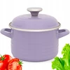 TRADICINIS PUODAS SRIUBAI 6.75L 24CM METALAC PURPURINIS EMALIS KIETOS INDUKTŪROS