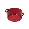 Tradicinis puodas su dangčiu Gerlach Natur Iron Induction Ketaus 5L Burgundy